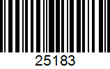 Barcode: 25183