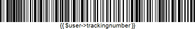 {{ $user->trackingnumber }}