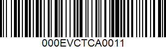 Barcode 000EVCTCA0011