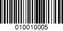 Barcode for 010010005