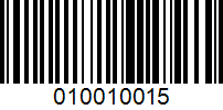 Barcode for 010010015