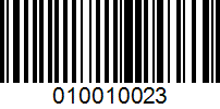 Barcode for 010010023