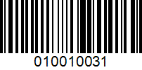 Barcode for 010010031