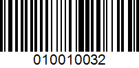 Barcode for 010010032