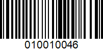 Barcode for 010010046