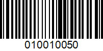 Barcode for 010010050