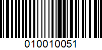 Barcode for 010010051