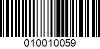 Barcode for 010010059