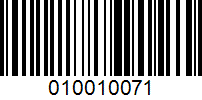 Barcode for 010010071