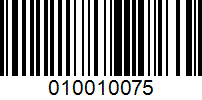 Barcode for 010010075