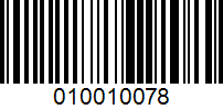 Barcode for 010010078