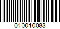 Barcode for 010010083