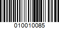 Barcode for 010010085