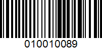 Barcode for 010010089