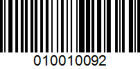 Barcode for 010010092