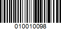 Barcode for 010010098