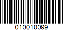 Barcode for 010010099