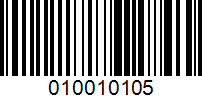 Barcode for 010010105