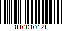 Barcode for 010010121