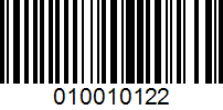 Barcode for 010010122