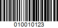 Barcode for 010010123