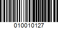 Barcode for 010010127