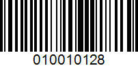 Barcode for 010010128