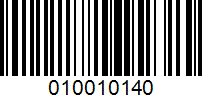 Barcode for 010010140