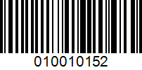 Barcode for 010010152