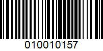 Barcode for 010010157