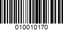 Barcode for 010010170