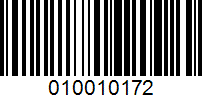 Barcode for 010010172