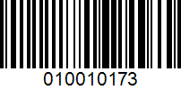 Barcode for 010010173