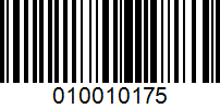 Barcode for 010010175