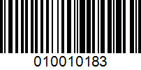 Barcode for 010010183