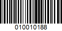 Barcode for 010010188