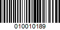 Barcode for 010010189