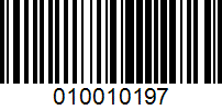Barcode for 010010197