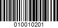 Barcode for 010010201