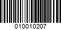 Barcode for 010010207