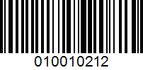 Barcode for 010010212