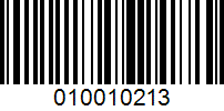 Barcode for 010010213