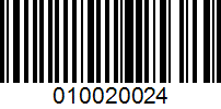 Barcode for 010020024