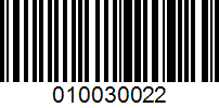 Barcode for 010030022