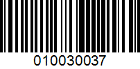 Barcode for 010030037