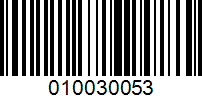 Barcode for 010030053