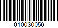 Barcode for 010030056