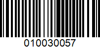 Barcode for 010030057