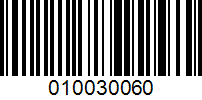 Barcode for 010030060