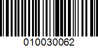 Barcode for 010030062